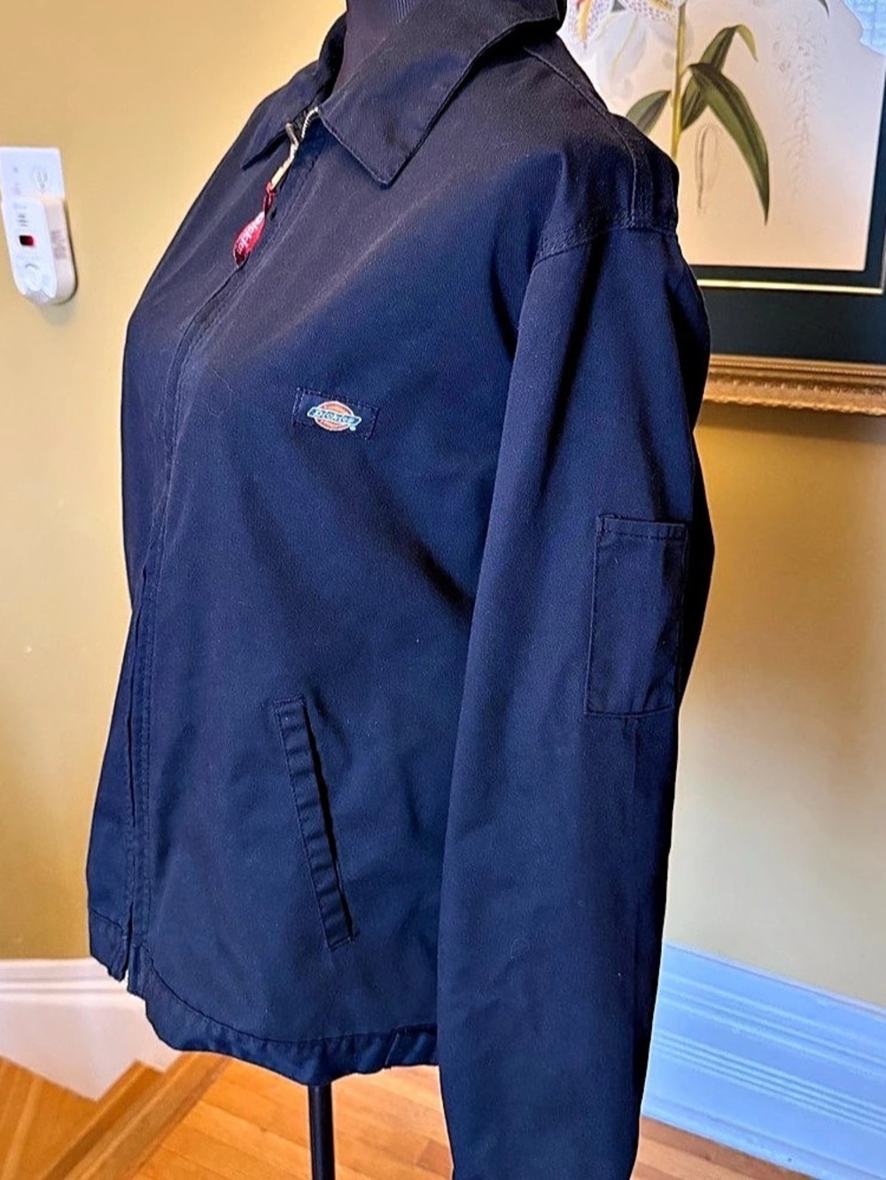 Dickies Ike Jacket Black Zip Jacket Size Medium Like New